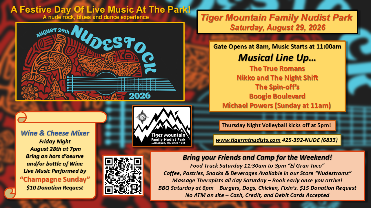 Nudestock 2026 Event Poster
